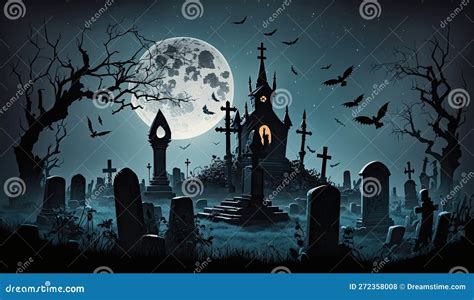 Illustrazione del cimitero e dell'Abbazia di Whitby di notte, con la luna piena e una figura oscura.