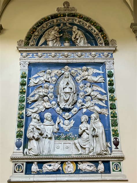 Altorilievo in ceramica di Andrea della Robbia nella Cappella di S. Antonio