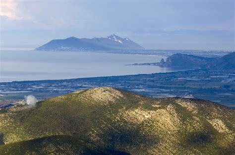 Panorama della piana di Fondi visibile dal Monte Arcano