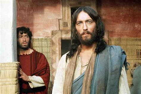 Primo piano iconico di Robert Powell nel ruolo di Gesù di Nazareth