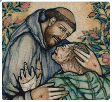 San Francesco che bacia il lebbroso