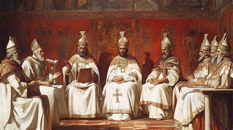 Illustrazione storica di un concilio ecumenico