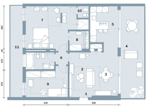 Piantina della Casa di Riposo Sant'Antonio Abate con indicazione dei piani e delle aree