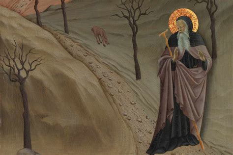 Icona di Sant'Antonio Abate nel deserto