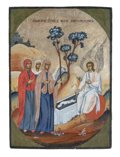 Iconografia delle donne al sepolcro: il momento in cui trovano la tomba vuota e l'annuncio dell'angelo.