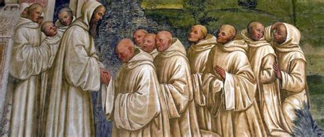 Affresco storico che raffigura i monaci olivetani al lavoro