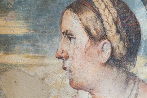 Dettaglio degli affreschi del Romanino nella foresteria