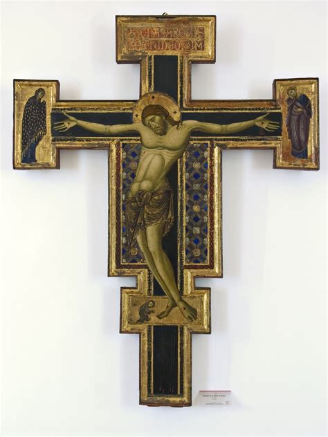 Dettaglio del Cristo Patiens della croce del Maestro di San Francesco, con particolare sui tratti del viso e del corpo