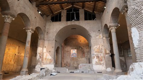 Ricostruzione o rappresentazione di Santa Maria Antiqua nel Foro Romano