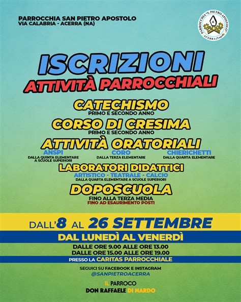 Attività giovanili e oratoriali in un centro parrocchiale