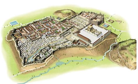 Ricostruzione grafica di Gerusalemme antica