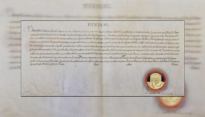 Documento della lettera papale a Maduro