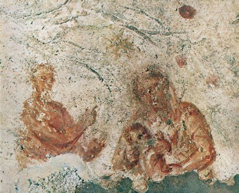 Affresco della Madonna con il Bambino e il profeta Isaia dalle Catacombe di Priscilla