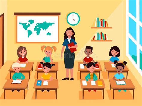 illustrazione di un insegnante di religione in classe con studenti