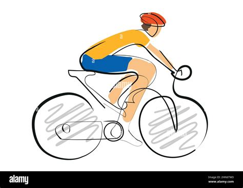 Ritratto stilizzato di un ciclista con maschera e sfondo sfocato di una gara ciclistica
