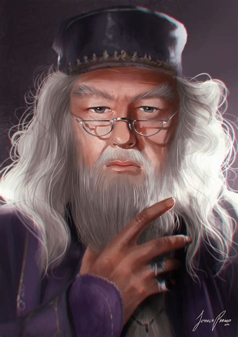 Ritratto di Albus Silente giovane in veste di professore