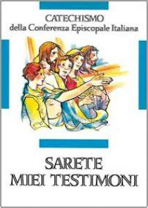 Copertina del catechismo Sarete miei testimoni con disegni di ragazzi