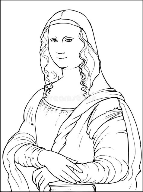 Illustrazione stilizzata di Leonardo da Vinci con elementi della Gioconda e colonne