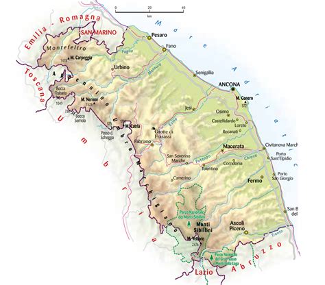 Mappa del territorio di Santa Maria a Monte e le sue frazioni principali come Montecalvoli e Ponticelli