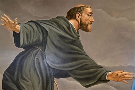 Rappresentazione artistica o iconografica di San Giuseppe da Copertino in preghiera e contemplazione