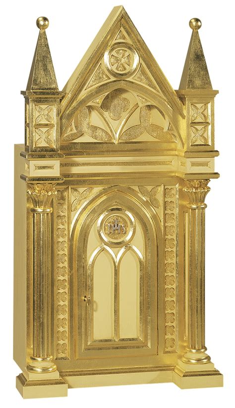 illustrazione di un tabernacolo liturgico e una persona in preghiera