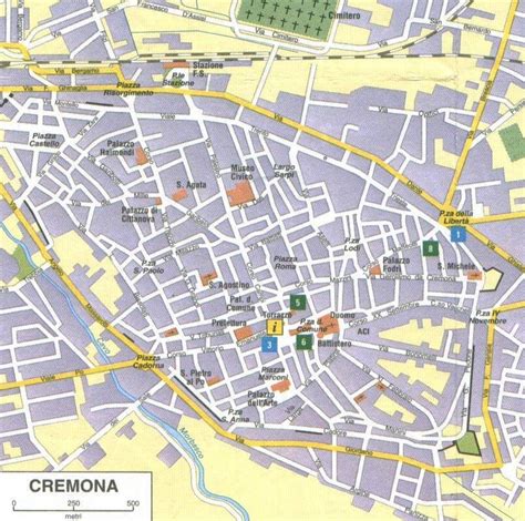Mappa del Campus di Cremona con indicazione della Via Milano 24