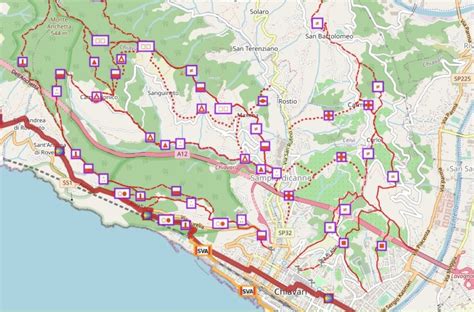 Mappa panoramica delle colline di Revigliasco e dei sentieri circostanti