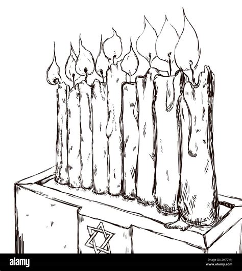 Illustrazione stilizzata di nove candele accese, a simboleggiare i nove giorni della novena.