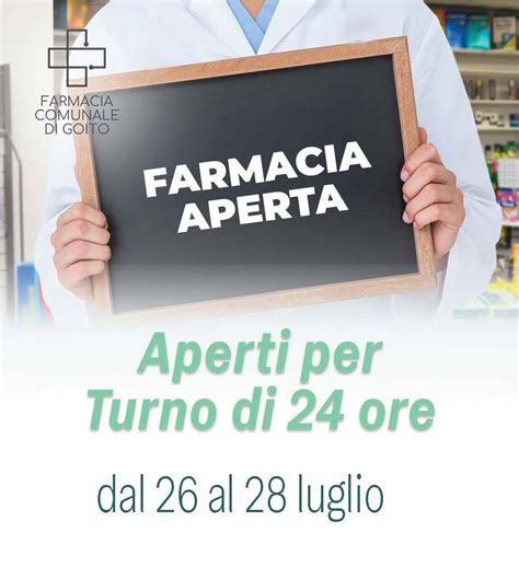 Schema illustrativo della differenza tra farmacia aperta a battenti aperti e farmacia di turno a battenti chiusi