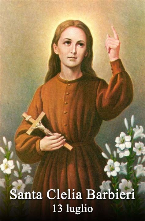 Ritratto iconografico di Santa Clelia Barbieri, raffigurata con i segni della sua dedizione apostolica e spirituale.