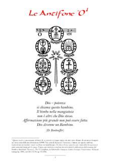Schema grafico che illustra le Antifone O e il messaggio ERO CRAS