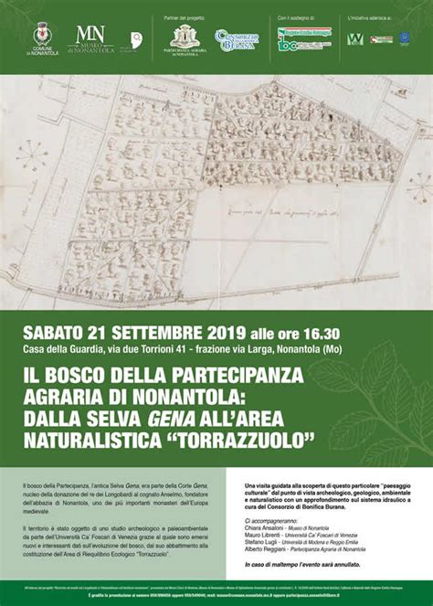 Mappa dei terreni gestiti dalla Partecipanza Agraria di Nonantola