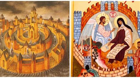 Illustrazione allegorica del castello interiore di Santa Teresa