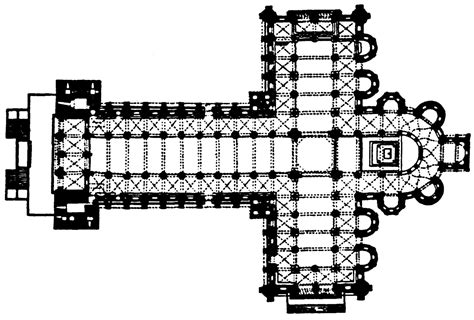 Pianta architettonica della Cattedrale di Santiago di Compostela che illustra la struttura a croce latina e la disposizione delle navate