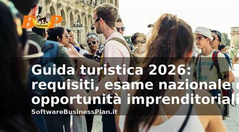 Infografica dettagliata sul processo e i requisiti per diventare guida turistica in Italia