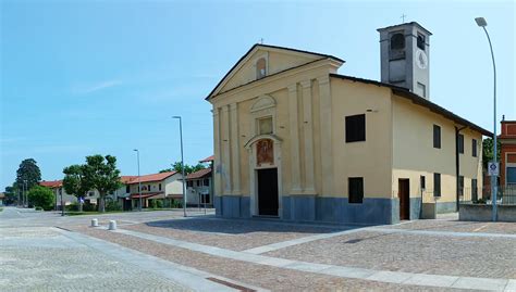 Mappa del territorio di San Carlo Canavese con l'indicazione dei siti di interesse storico-religioso