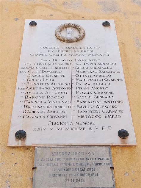Dettaglio della lapide commemorativa posta all'interno della chiesa che ricorda il lascito di Carmelo Bonanno