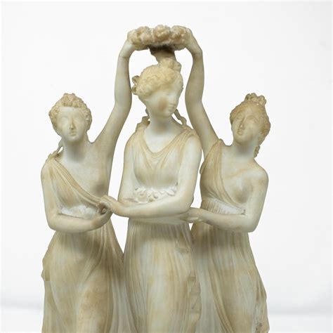 Illustrazione mitologica che rappresenta le tre Grazie, dee della bellezza e della prosperità.