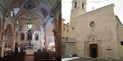 Foto esterna della Chiesa Madonna di Loreto a Guidonia con la sua facciata in travertino