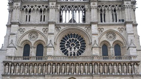 Dettaglio della Galleria dei Re sulla facciata di Notre-Dame
