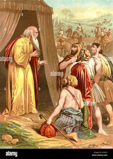 illustrazione della famiglia di Giacobbe che si trasferisce in Egitto