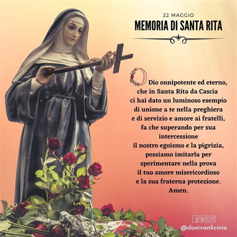 Illustrazione di Santa Rita in preghiera o con la corona di spine