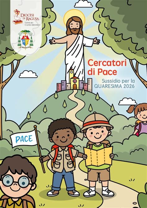 Copertina di un sussidio catechistico che illustra temi pasquali