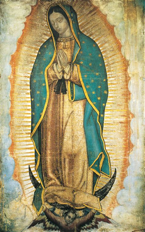 L'immagine della Madonna di Guadalupe impressa sul mantello di Juan Diego
