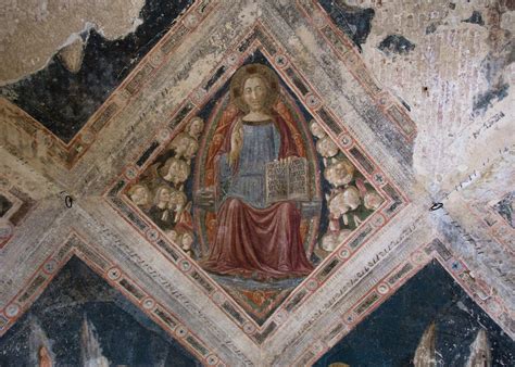 dettaglio degli affreschi del ciclo di Ligozzi nella Porziuncola