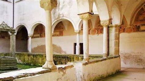 Ricostruzione o illustrazione del Convento di San Francesco a Gioi Cilento nel 1400