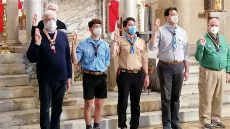 Scout durante il Rinnovo della Promessa