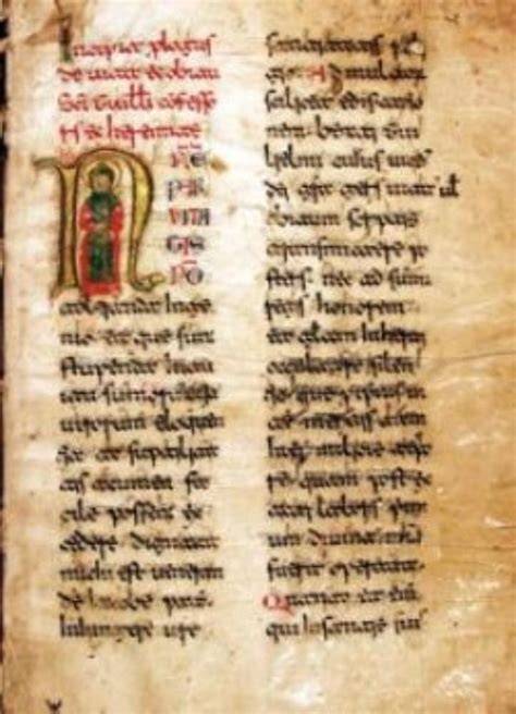 Immagine di un manoscritto medievale con annotazioni marginali