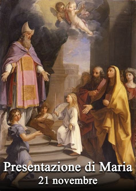 Rappresentazione artistica della Presentazione della Beata Vergine Maria al Tempio con i suoi genitori