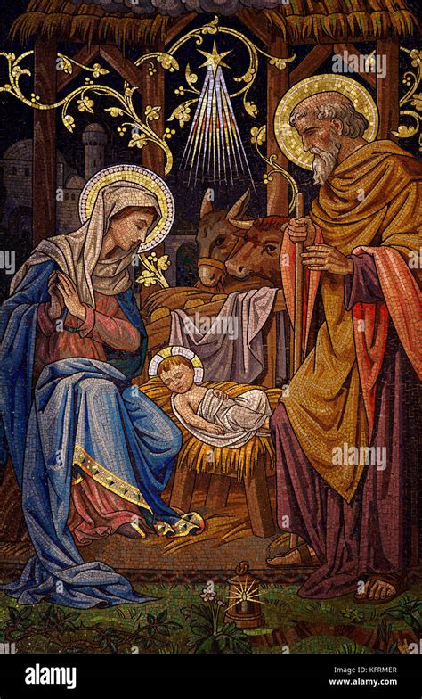Natività di Gesù con Giuseppe e Maria